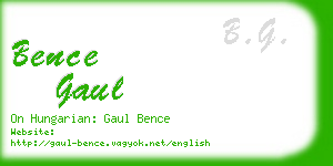 bence gaul business card